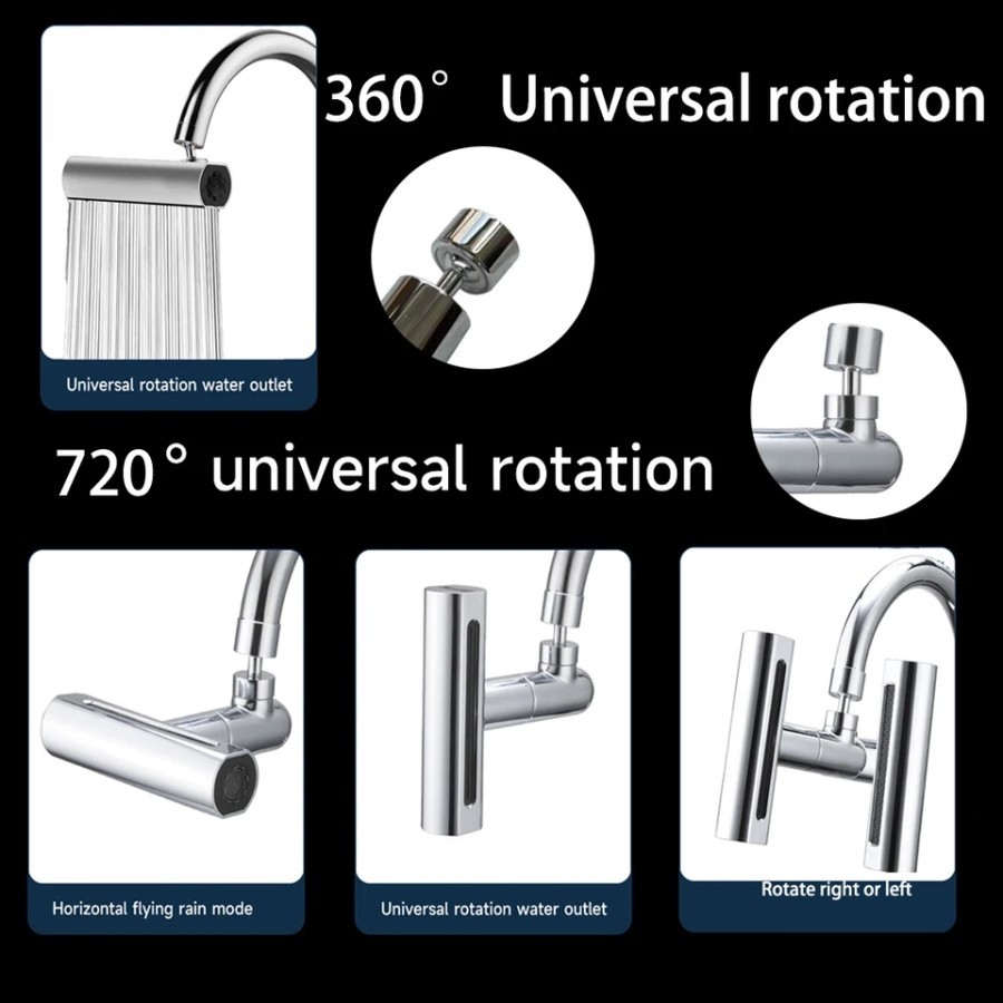 MH - Extender Faucet 4in1 Adapter Kran Wastafel 4 Mode Putar 360
