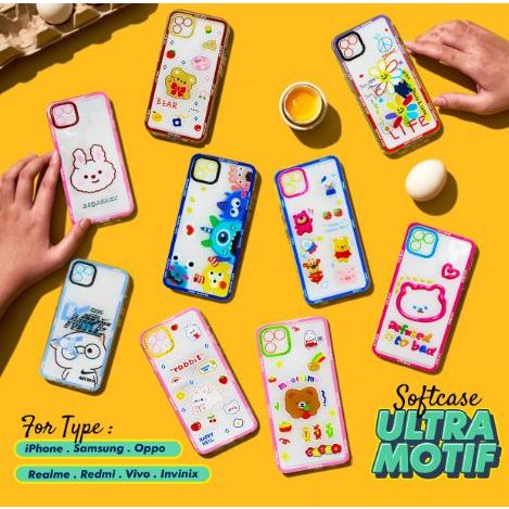 NEW SOFT CASE BENING TRANSPARAN MOTIF OPPO A1K/A16/A9 2020