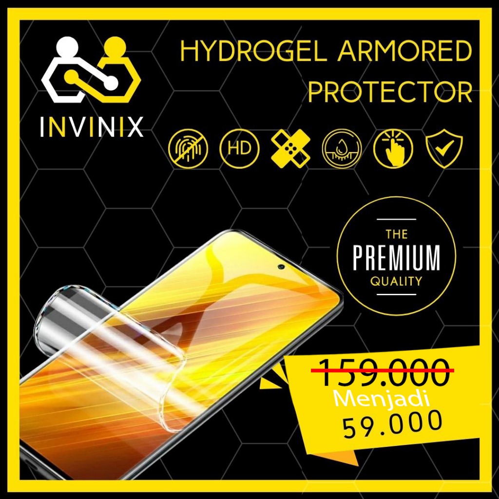 Antigores Smartphone-Hydrogel- FRONT and BACK Vivo Y33s