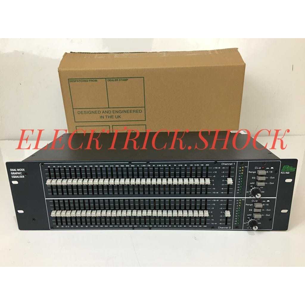 EQUALIZER BSS FCS960 2x31 BAND 3U FCS 960