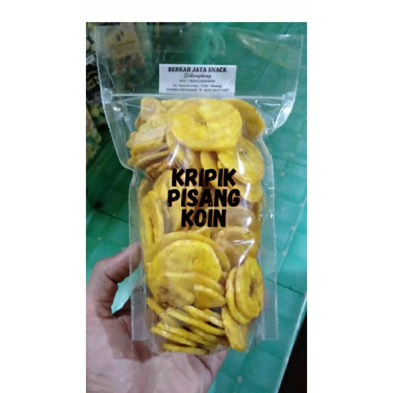 

kripik pisang koin krispy rasa manis pisang original