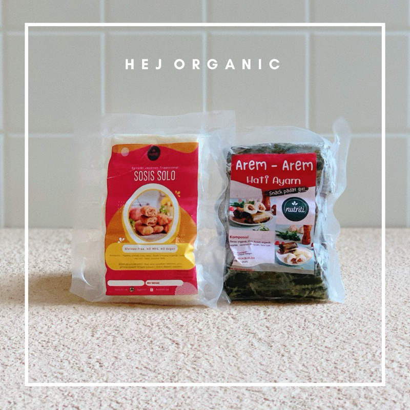 

Snack Anak Padat Nutrisi Sosis Solo Gluten Free & Arem-Arem Hati Ayam Organik By Nutriti