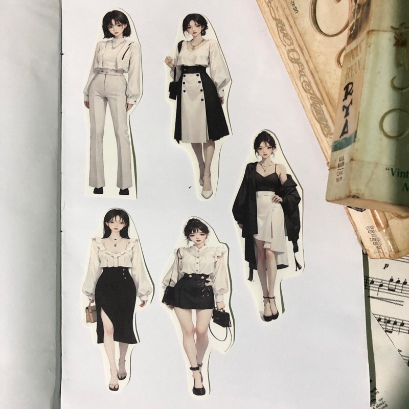 

Cut Girl Japanese Stiker #(055)
