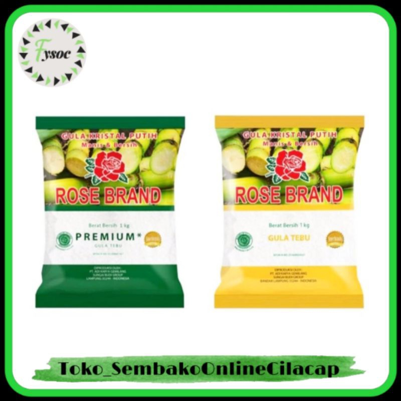 

ROSE BRAND GULA TEBU MURNI PREMIUM 1KG GULA TEBU