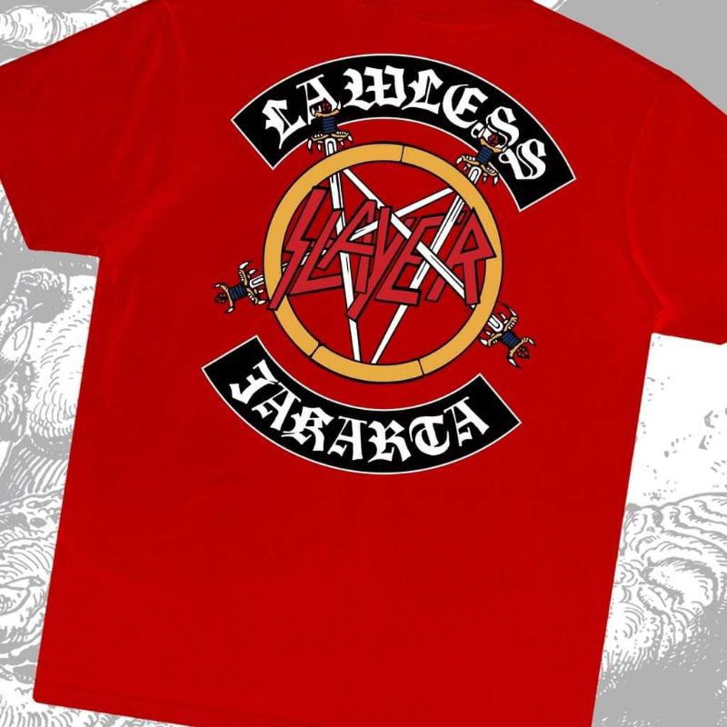 kaos tshirt Slayer x Lawless Jakarta original brand new size XL