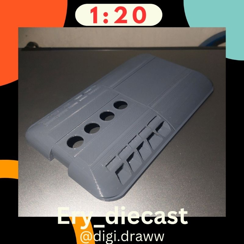 miniatur AC bus skala 1:20