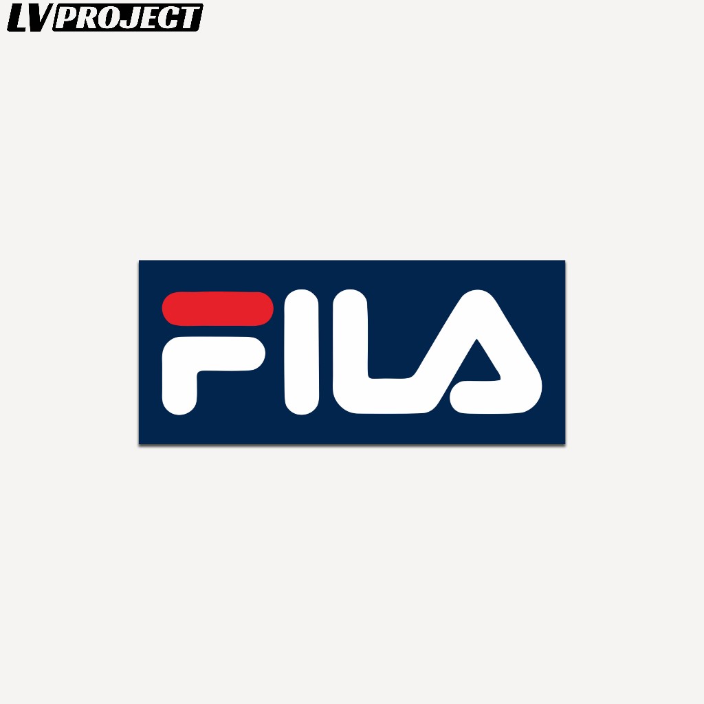 

Stiker Brand Distro Casual Fila Print Cut Glossy Anti Air Sticker Laptop Aesthetic