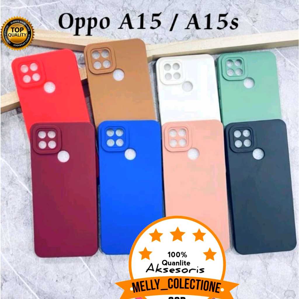 Softcase Pro Camera OPPO A15 / A15S Candy Case Full Color 3D Silikon Case Macaron