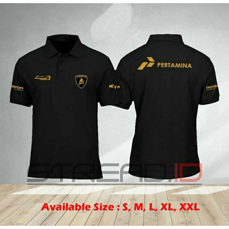 Kaos Kerah PERTAMINA /Lamborgini / kaos / baju / Tshirt