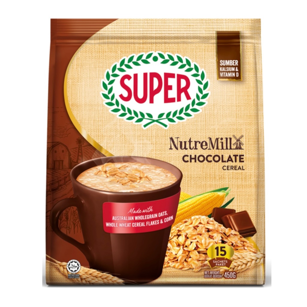 

SUPER Nutre Mill Chocolate Cereal (15's x 30gr)