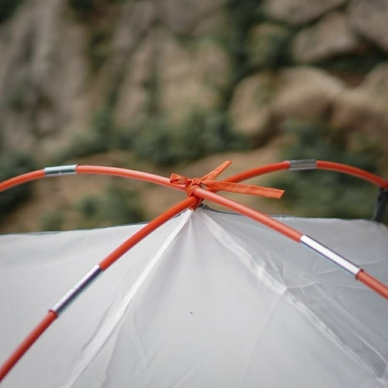 Rangka tenda gunung set frame tenda kapasitas 3/4 4/5 orang bahan fiber