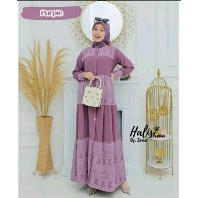 READY GAMIS CRINGKLE MIX BRUKAT MODEL UMPAK ORI HALIS FASHION