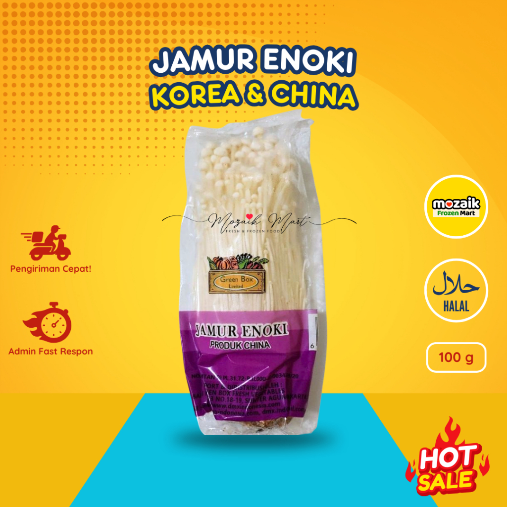 

Jamur Enoki 100 gr - Enoki Mushroom - Jamur Korea Jamur China Frozen Mart Frozen Food Palembang