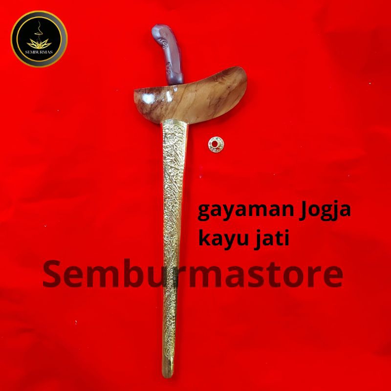 Warangka Keris Gayaman Yogyakarta (Jogja) Full Set- Kayu Jati Garap Halus