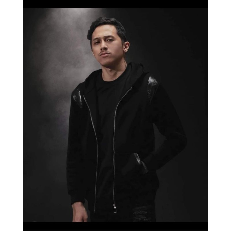 RUCASS "Embossed Paisley Leather" Zip Hoodie