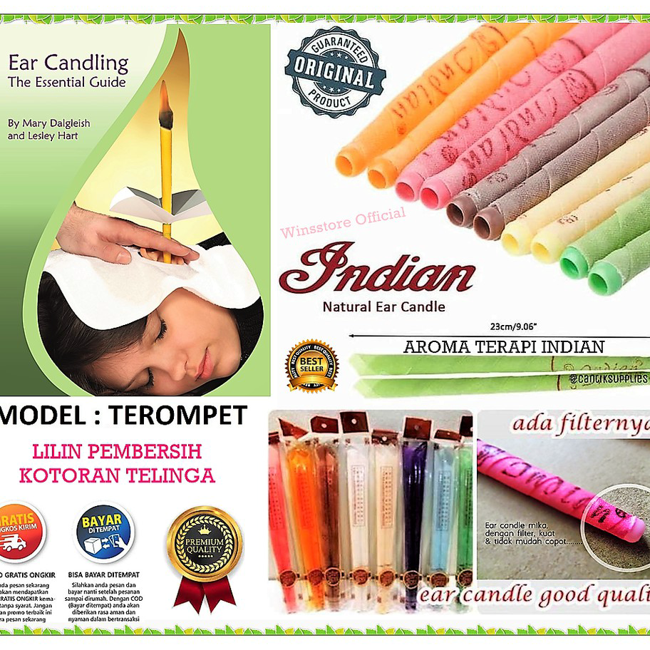 Diskon Promo [COD] EAR CANDLE PEMBERSIH TELINGA BAKAR LILIN PEMBERSIH TELINGA THERAPY TINNITUS PENDE