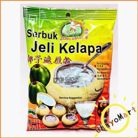 

★★★★ Happy Grass Serbuk Jeli/ Coconut Jelly Powder/ Jeli Bubuk Rasa Kelapa 225grm