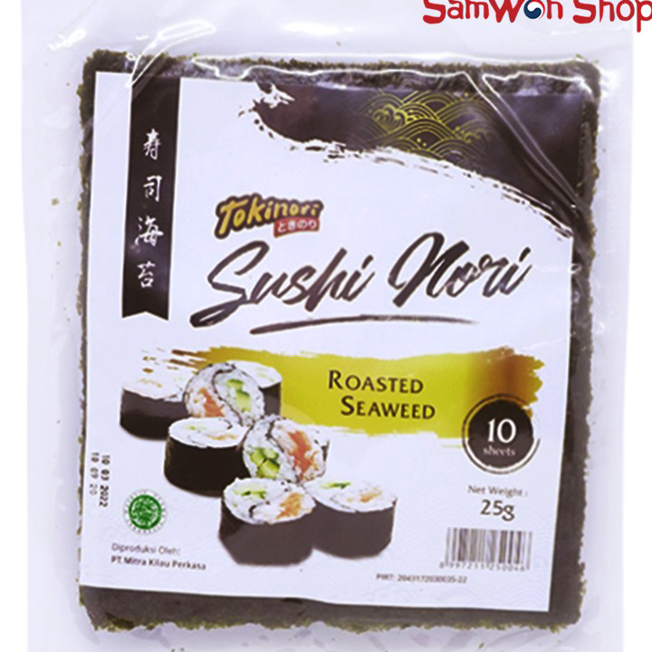 

Baru TOKINORI SUSHI NORI ROASTED SEAWEED 10 SHEET 23 GR - SNACK RUMPUT LAUT ←✻