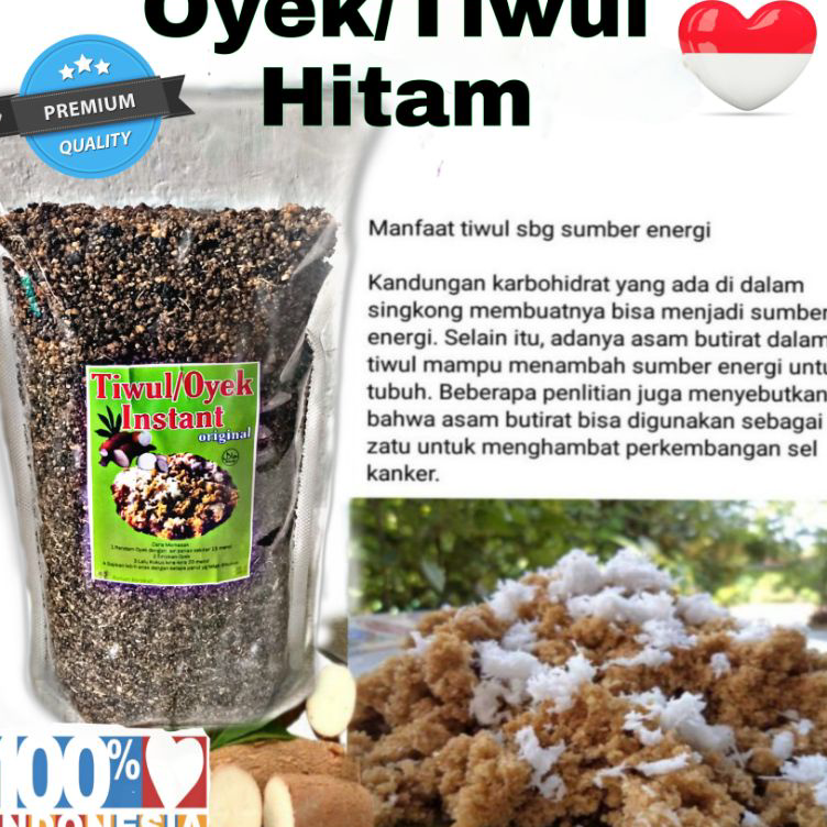 

Terlaris Beras Oyek/Tiwul Singkong/ Oyek Hitam Kualitas Premium Model Baru