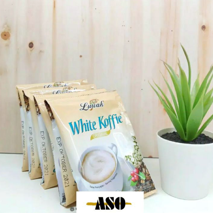 

Stock Banyak Kopi Luwak white Coffe original 20g RENCENG ( ISI 10)