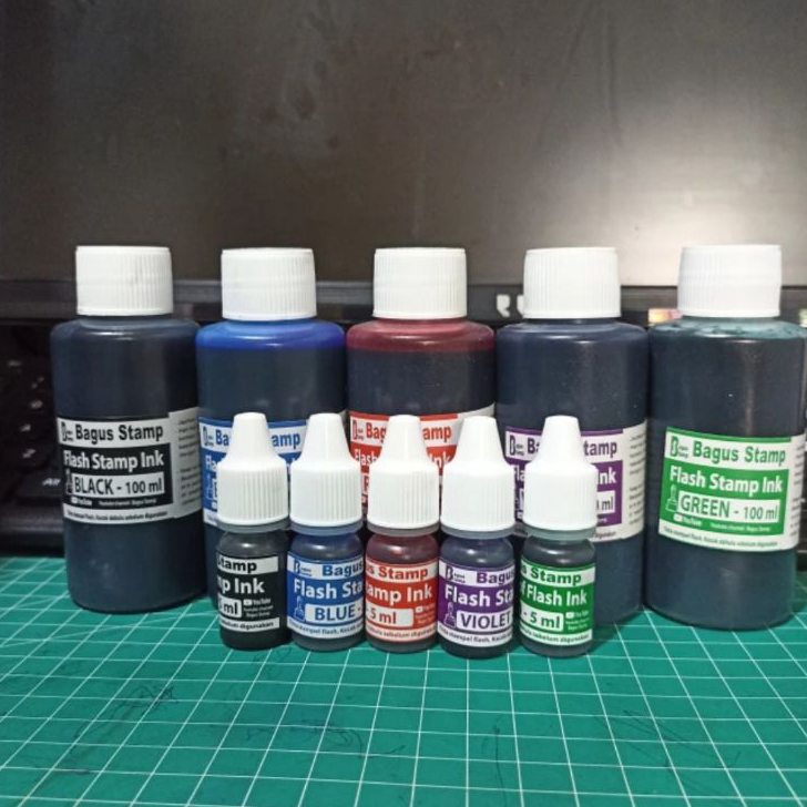 

➮➟✤ Tinta Stempel Flash 5ml 5cc 100ml 100cc