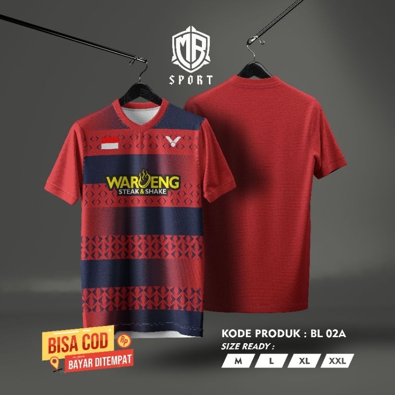 Baju Badminton Jersey Bulutangkis Kaos Batminton  kevin Sanjaya putih minion putih