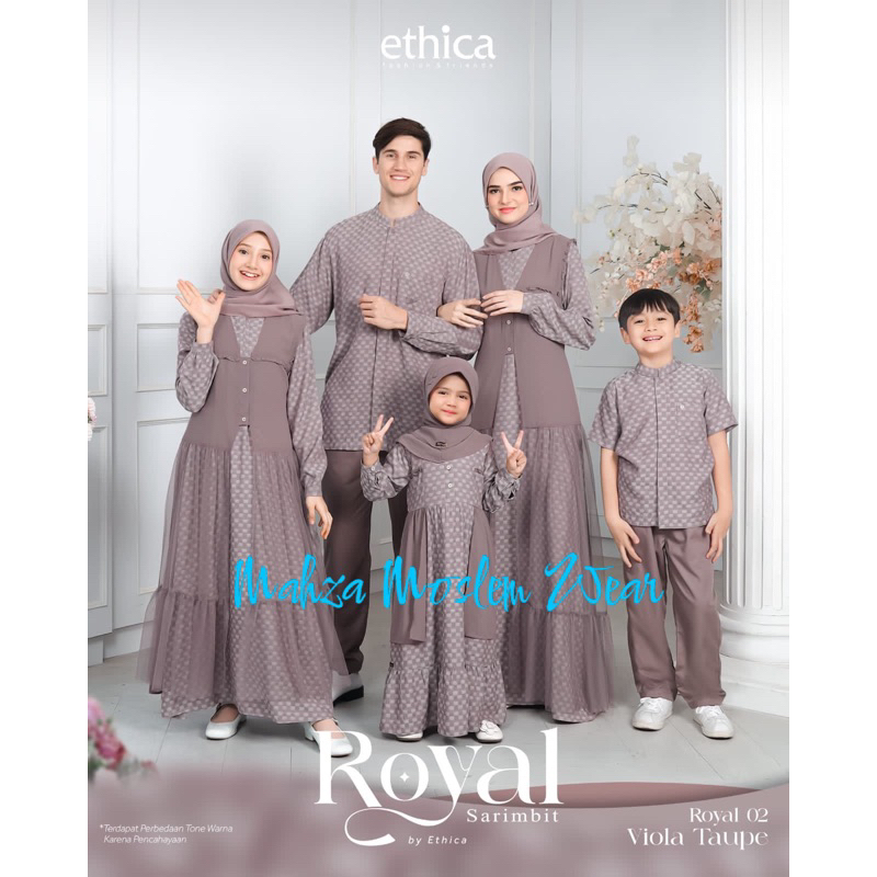 ROYAL 02 VIOLA TAUPE || SARIMBIT KELUARGA ORIGINAL ETHICA