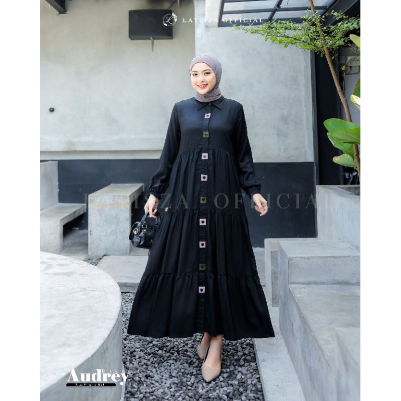 Audrey MIDI dress kekinian terlaris original Latisza