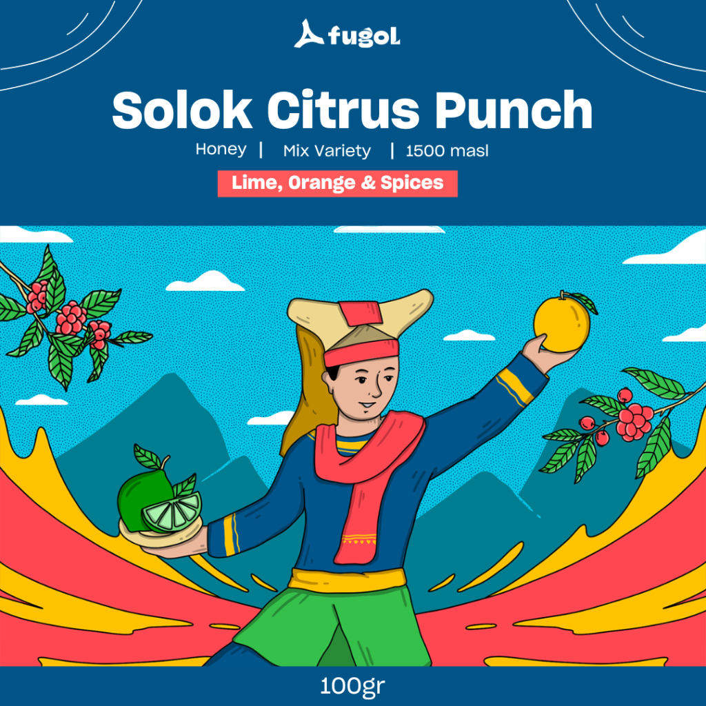 

Kopi Arabika SOLOK CITRUS PUNCH (100 gr) Single Origin Specialty Coffee Arabica Beans