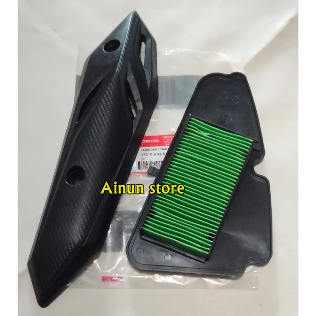 PAKET MURAH COVER KNALPOT BEAT DELUXE COVER KENALPOT BEAT 2021 + FILTER UDARA BEAT DELUXE 2021