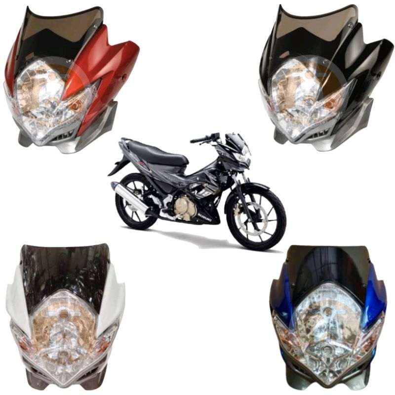 Lampu depan+batok satria FU barong tahun 2009-2013/batok+lampu satria FU satria barong/batok+reflekt