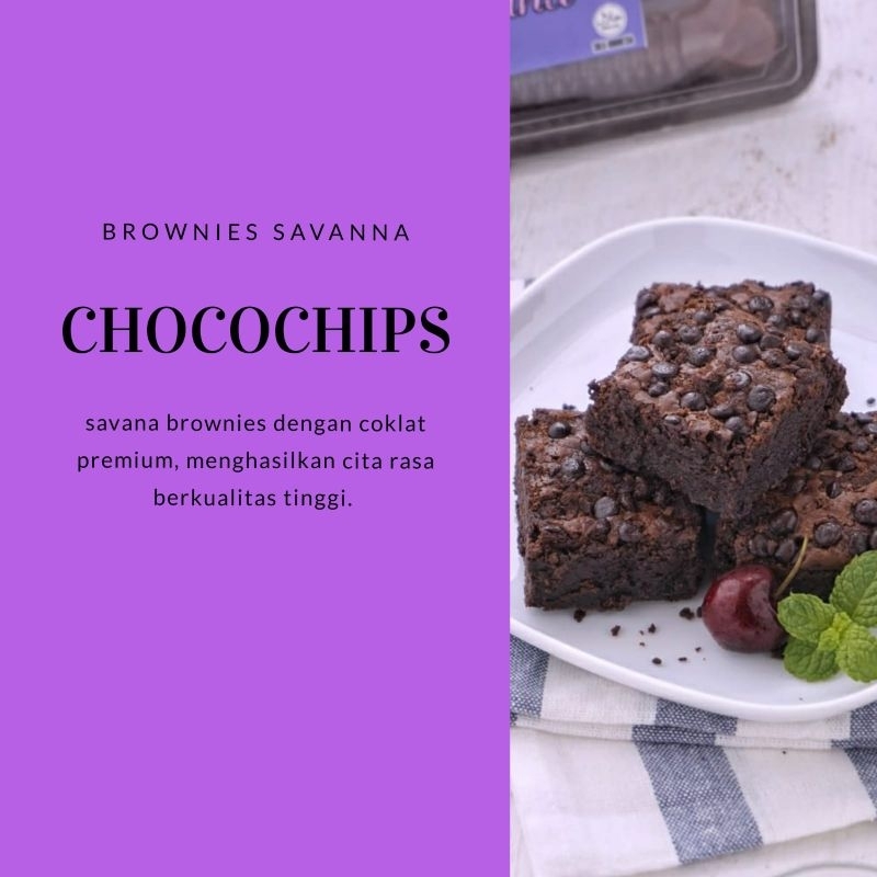 

Fudgy Brownies Coklat Chocochip 20x10 500gr by savanna