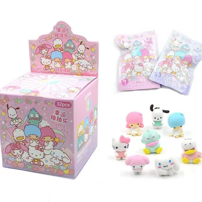 

Penghapus Pensil Sanrio Mystery Bag Eraser Sanrio Cute Pencil Eraser Blind Box Sanrio Blind Bag Sanrio