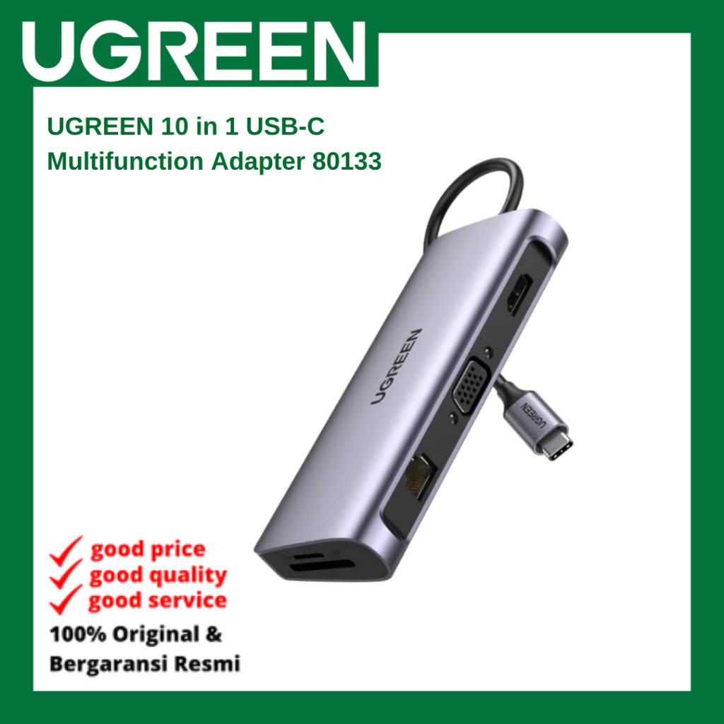 UGREEN 10 in 1 USB-C Multifunction Adapter 80133