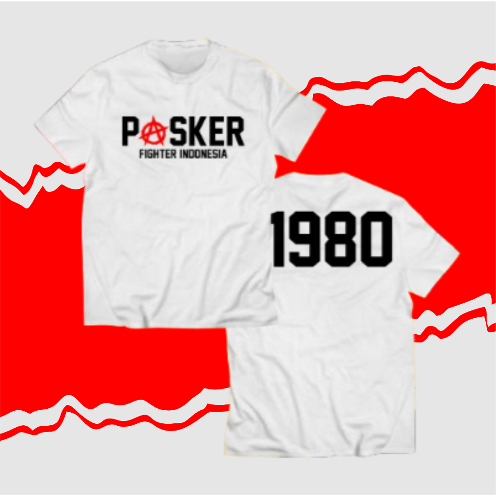 KERA SAKTI 1980 KAOS KERASAKTI Kerasakti T Shirt pria WARNA HITAM DAN PUTIH READY SIZE M L XL XXL