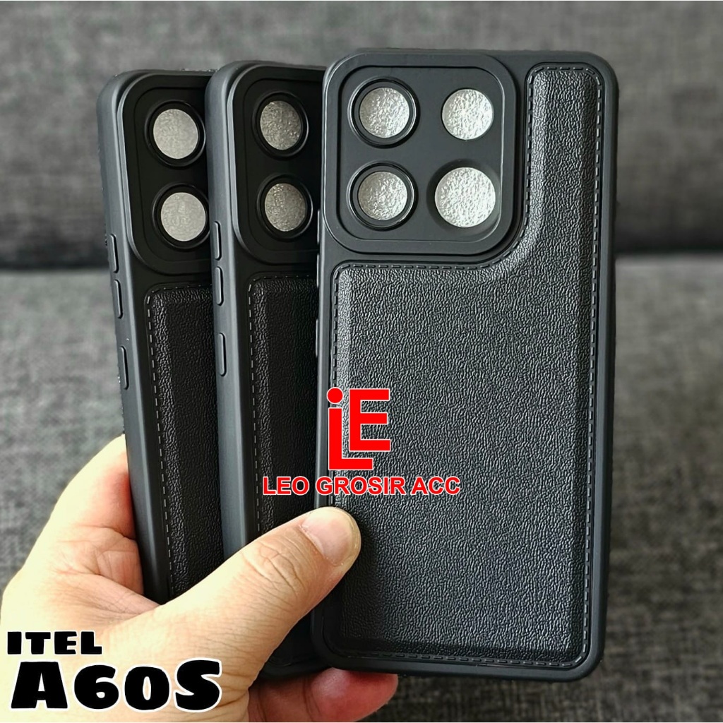 ITEL A60S CASE LEATHER PRO SOFTCASE BLACK ITEL A60S