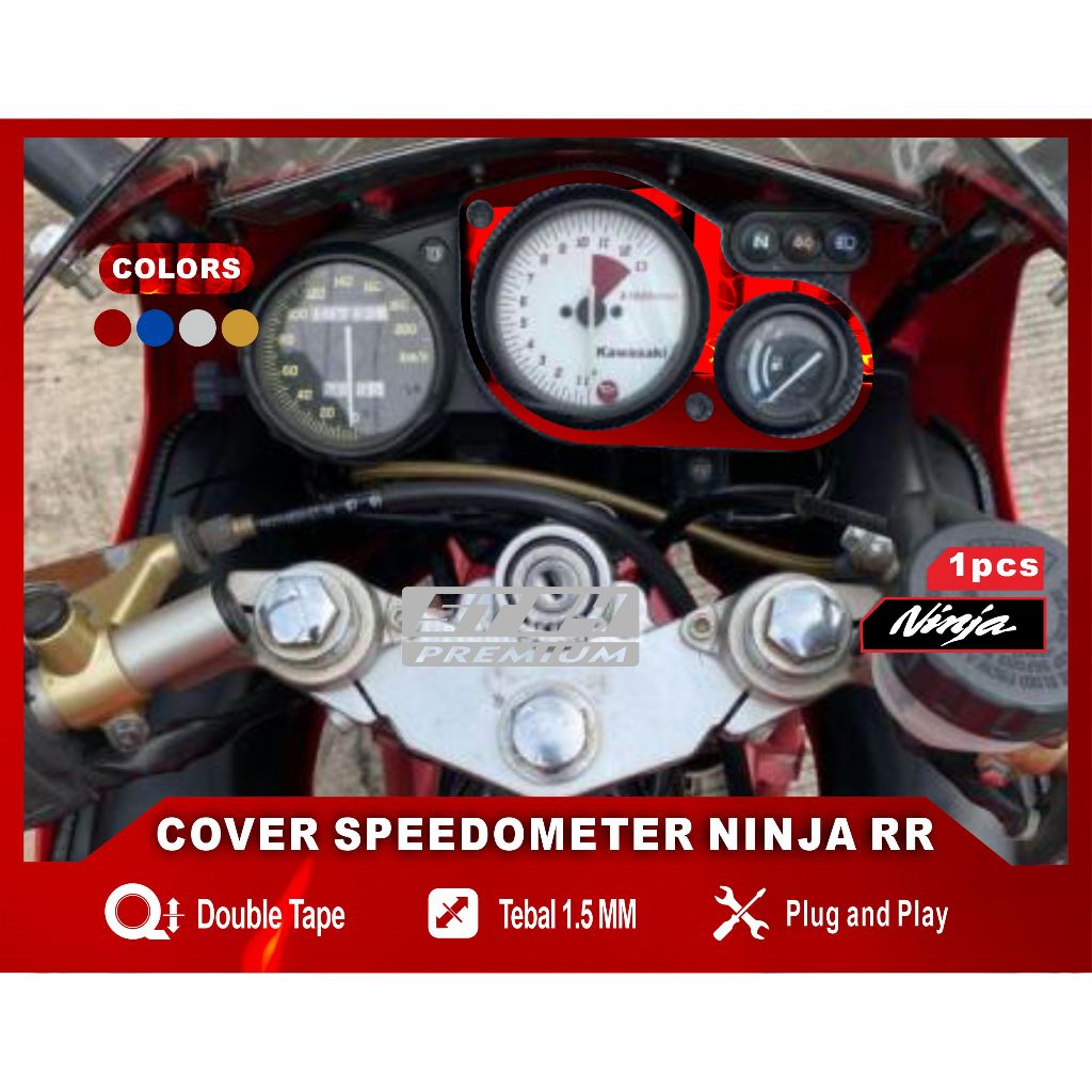 COVER  GARNISH SPEEDOMETER NINJA R NINJA RR CHROME PREMIUM