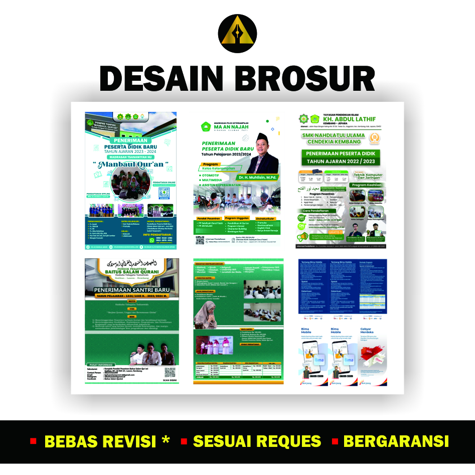 JASA DESAIN BROSUR, BROSUR MAKANAN, BROSUR BISNIS, BROSUR SEKOLAH. DLL.