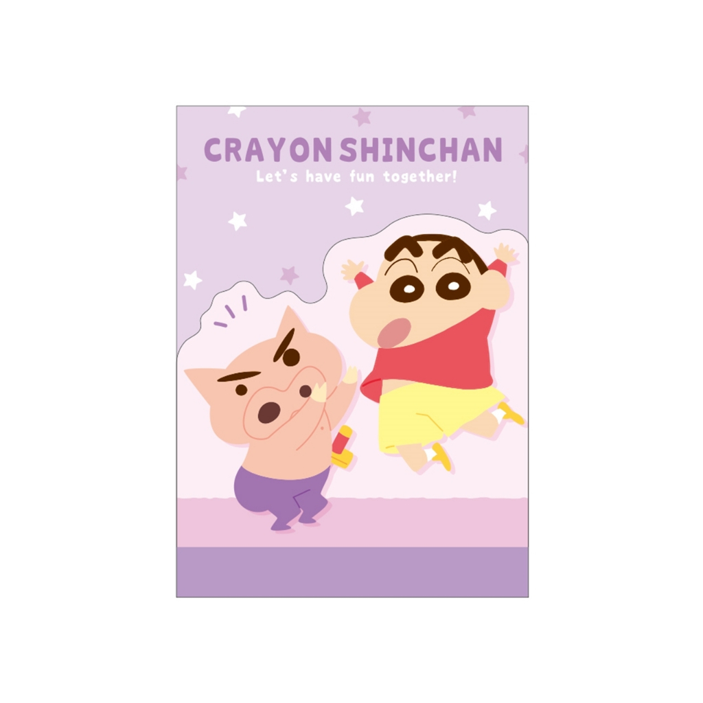 

Mini Memo Pad Die Cut Crayon ShinChan Buriburi Zaemon Shin-Chan Limited Edition