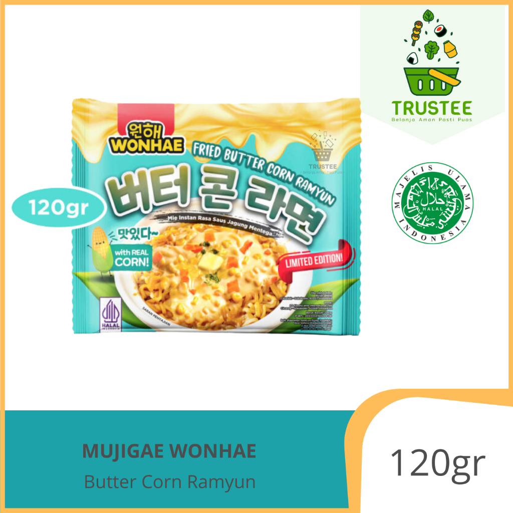 

Mujigae Wonhae Fried Butter Corn Ramyun Mie Saus Jagung Mentega 120gr