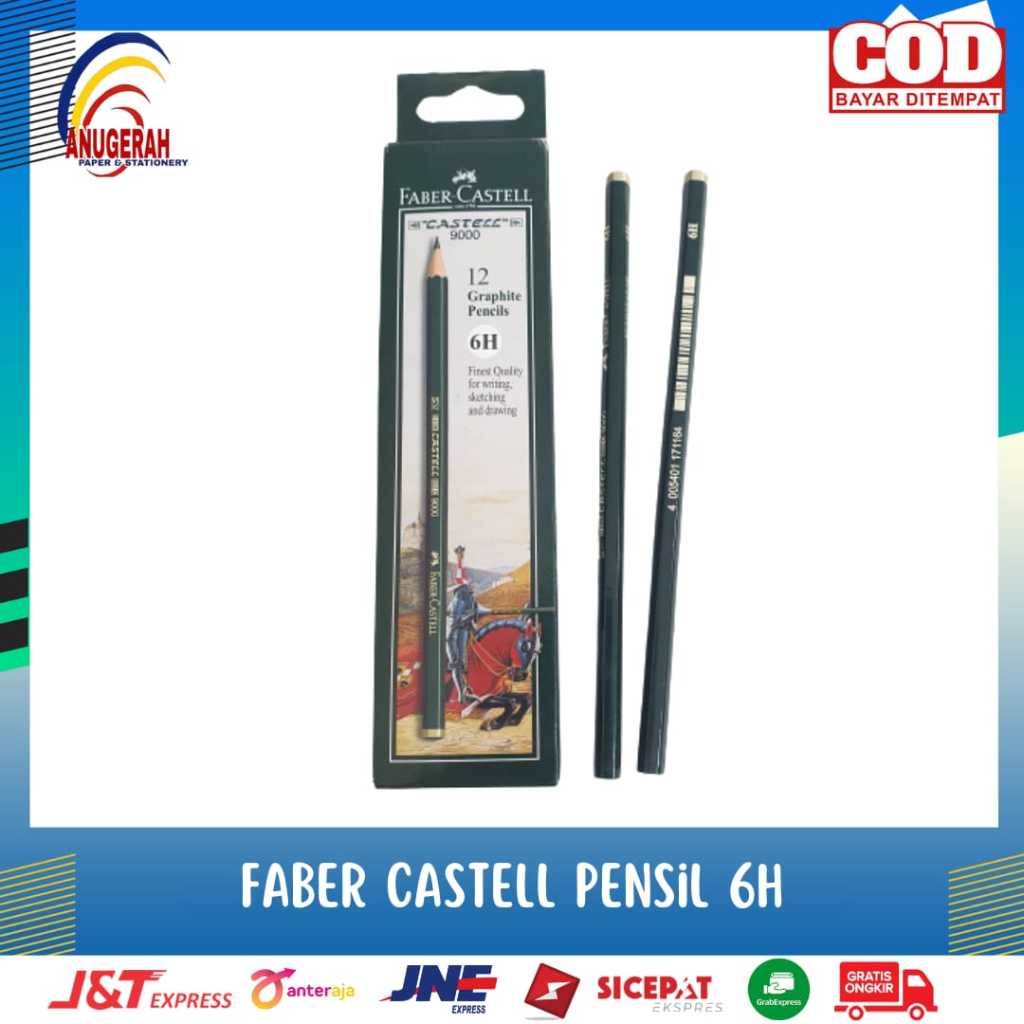 

FABER CASTEL 117116 PENSIL 9000 6H (PCS)
