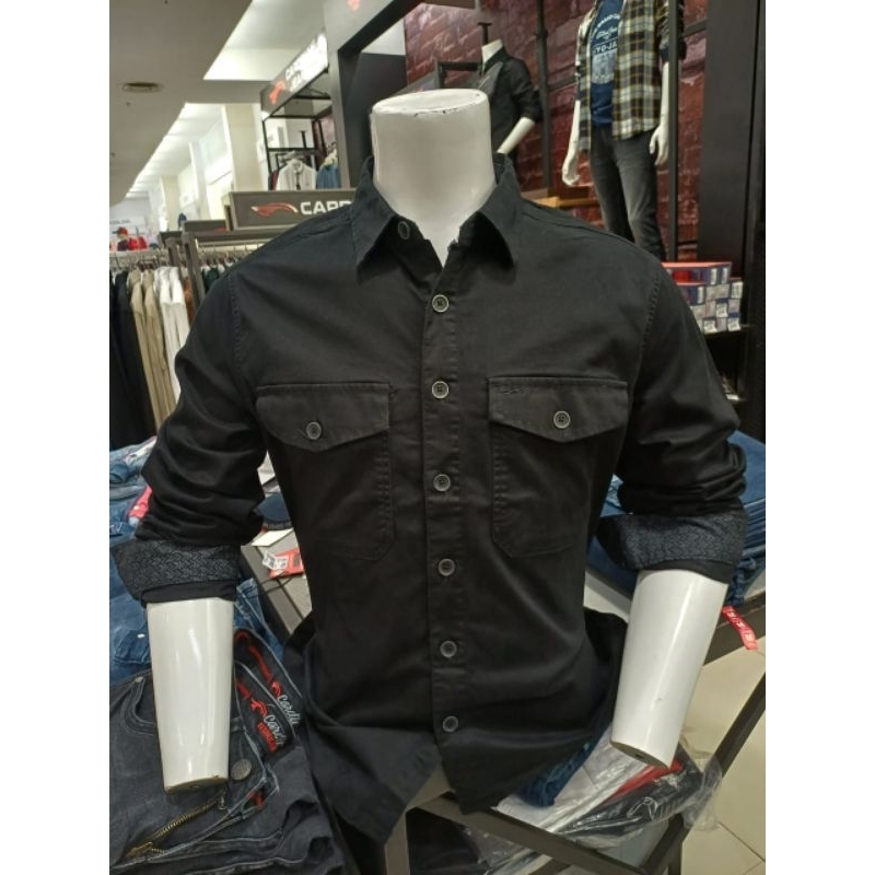 KEMEJA JACKET CARDINAL ORIGINAL HITAM