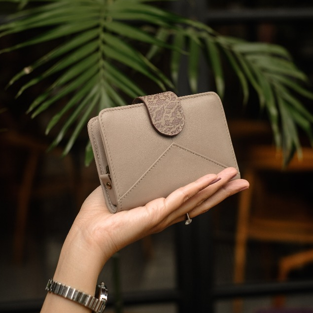Leswan - Dompet Lipat Wanita Lucu Kecil Original Branded Kulit Sapi Asli - Cantika