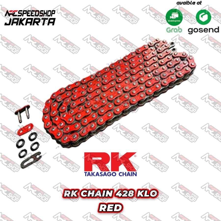 Rantai RK Chain 428 KLO Red O-Ring 140L
