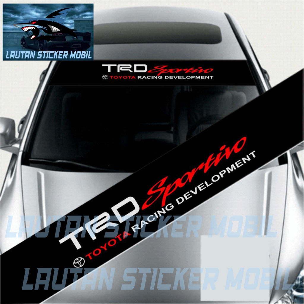 cutting sticker kaca depan mobil  TOYOTA TRD SPORTIVO
