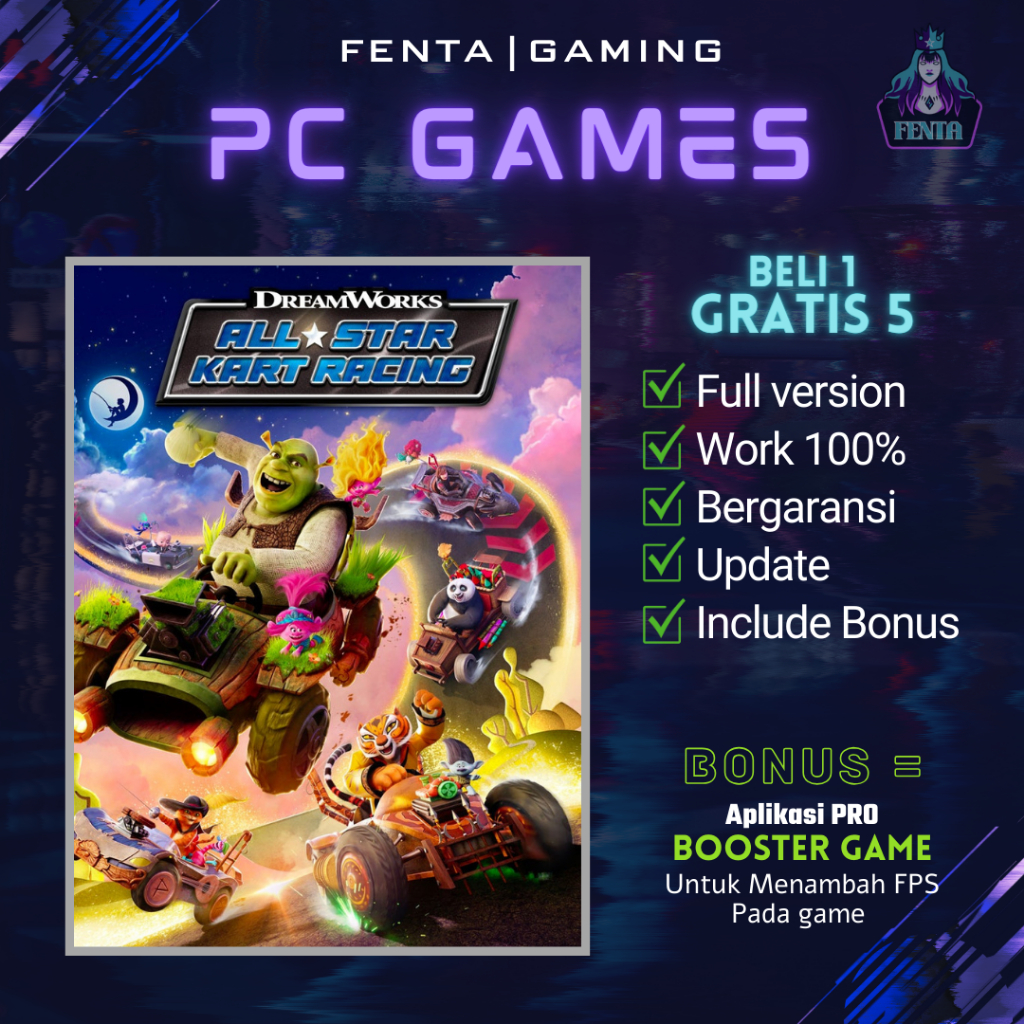 DREAMWORKS ALL-STAR KART RACING - GAME PC - GAME LAPTOP
