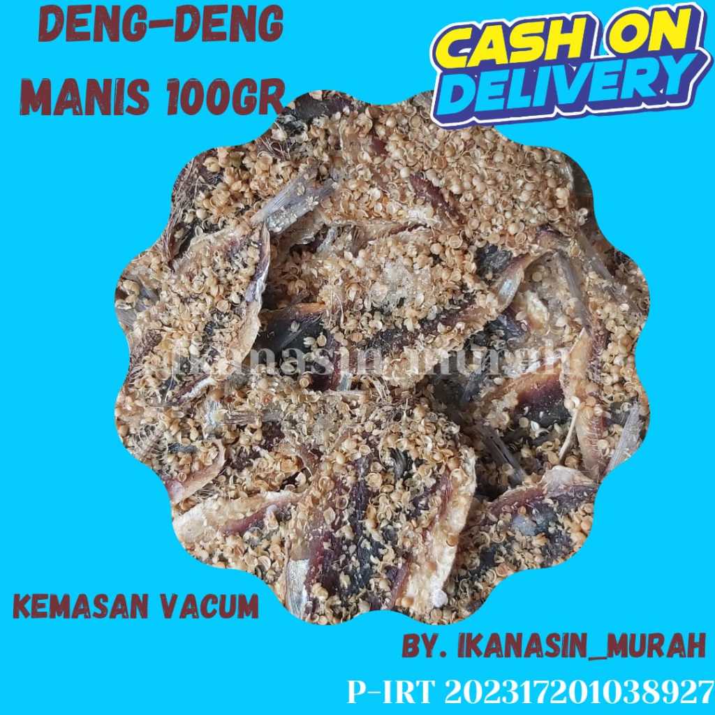 

IKAN ASIN DENGDENG MANIS 100GR / IKAN ASIN MURAH BISA COD