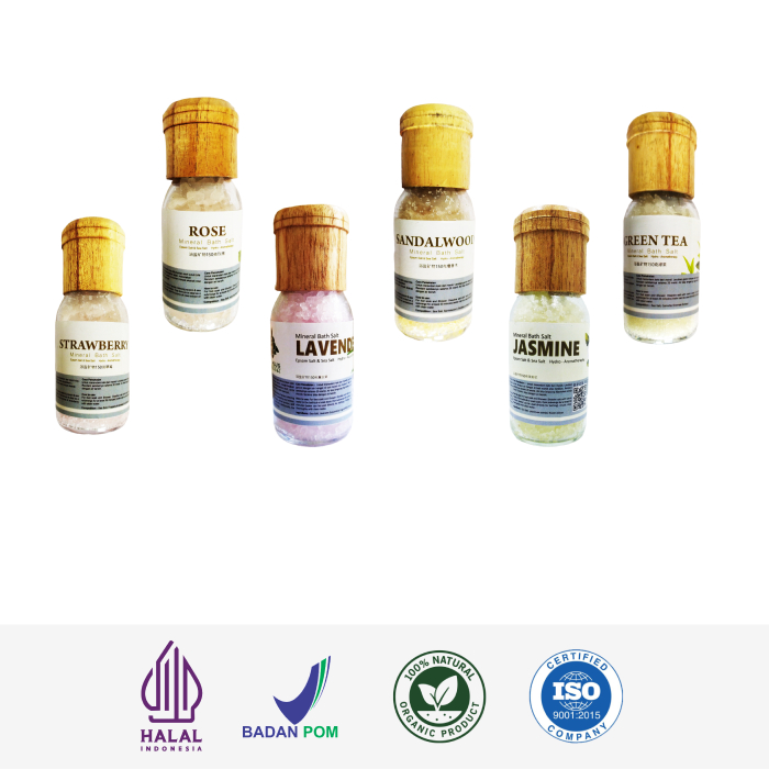 Bath salt garam mandi spa kaki dengan bunga asli natural 150 gr