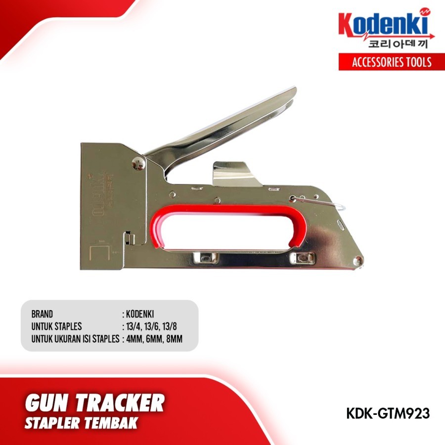 

Stapler gun staples tembak ergonomic jok motor sofa kodenki KDK-GTM923