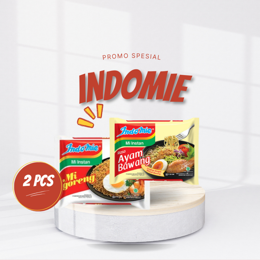 

Termurah Indomie Mie Instan Goreng / Kuah 2 x 85 gr